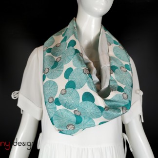 Silk scarf LOUISA-JADE RIVER